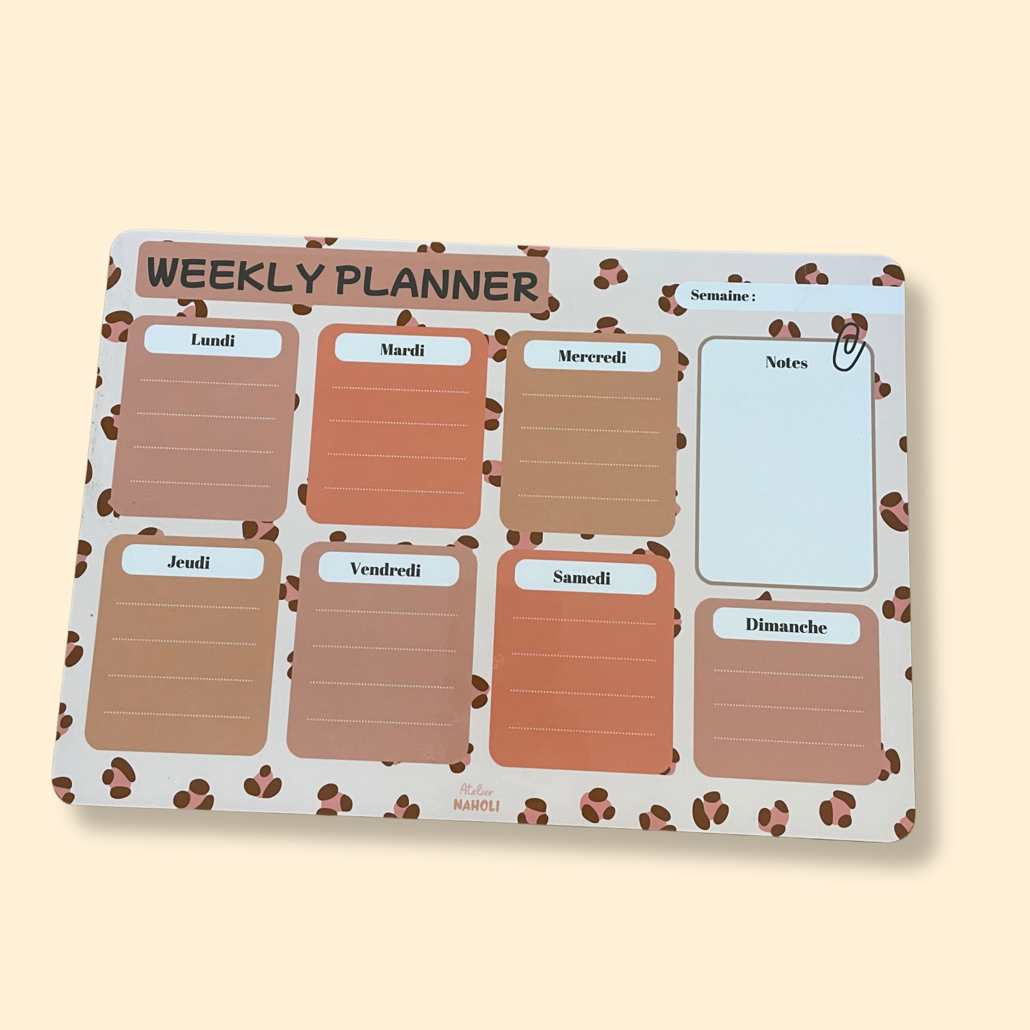 atelier-naholi-planner-magn-tique-l-opard-weekly-a4-imparfait image 1
