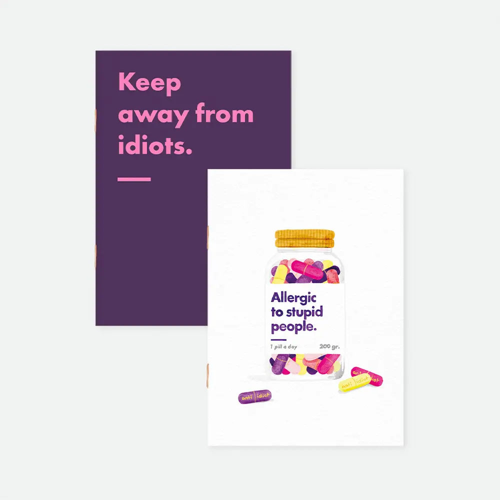 all-the-way-to-say-allergic-to-stupid-people-duo-carnets-a6 image 1