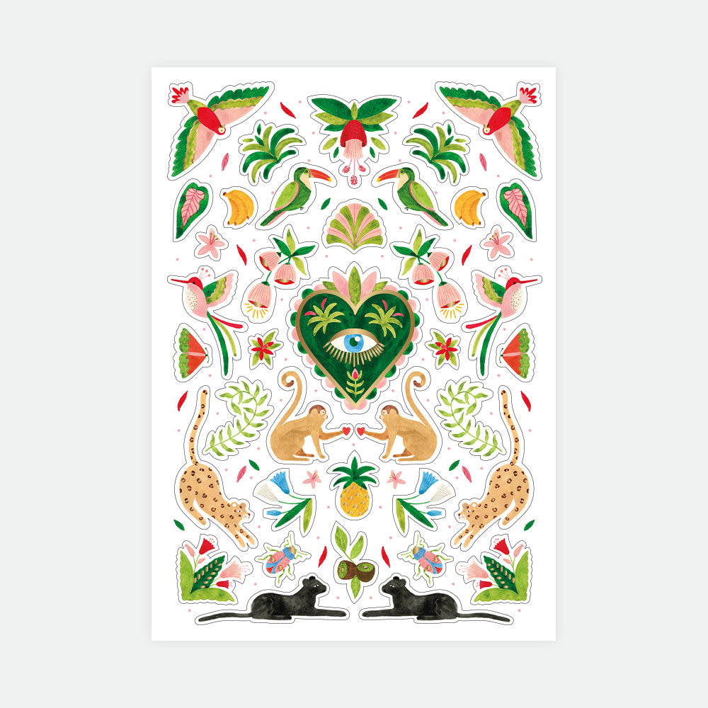 all-the-ways-to-say-mexican-jungle-stickers-lot-3-planches image 2