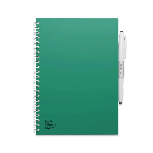 moyu-erasable-notebook-a5-forest-green-carnet-effa-able-vert image 1