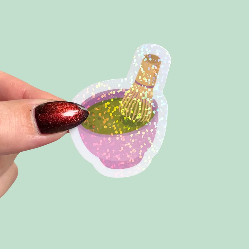atelier-naholi-stickers-l-unit-bol-de-matcha-sticker-paillettes image 1