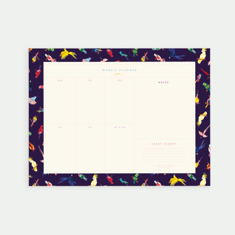 all-the-ways-to-say-neon-bird-semainier-50-pages-oiseaux image 1