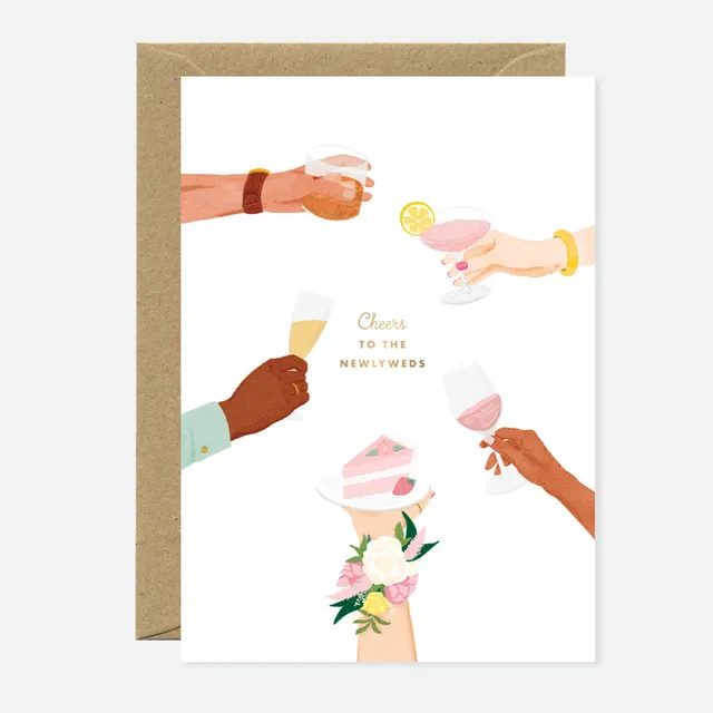 all-the-ways-to-say-newlyweds-cheers-carte-mariage-a6-dor-e image 1