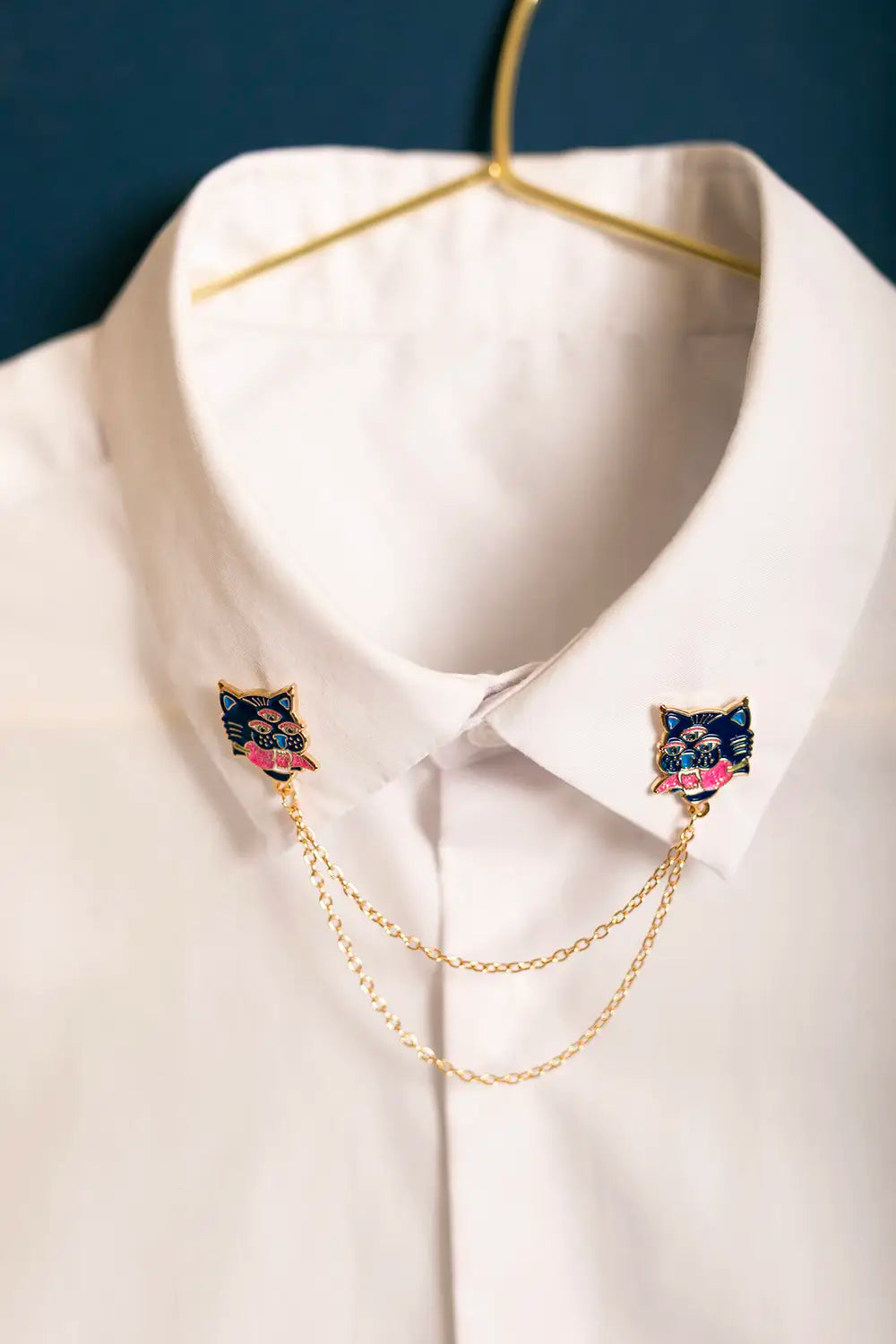 all-the-way-to-say-duo-tiger-chain-pin-s-tigre-mail-dor image 2
