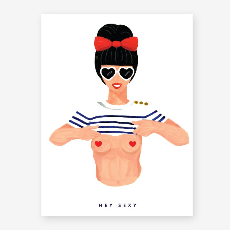 all-the-ways-to-say-hey-sexy-affiche-femme-petit-18x24-cm image 1