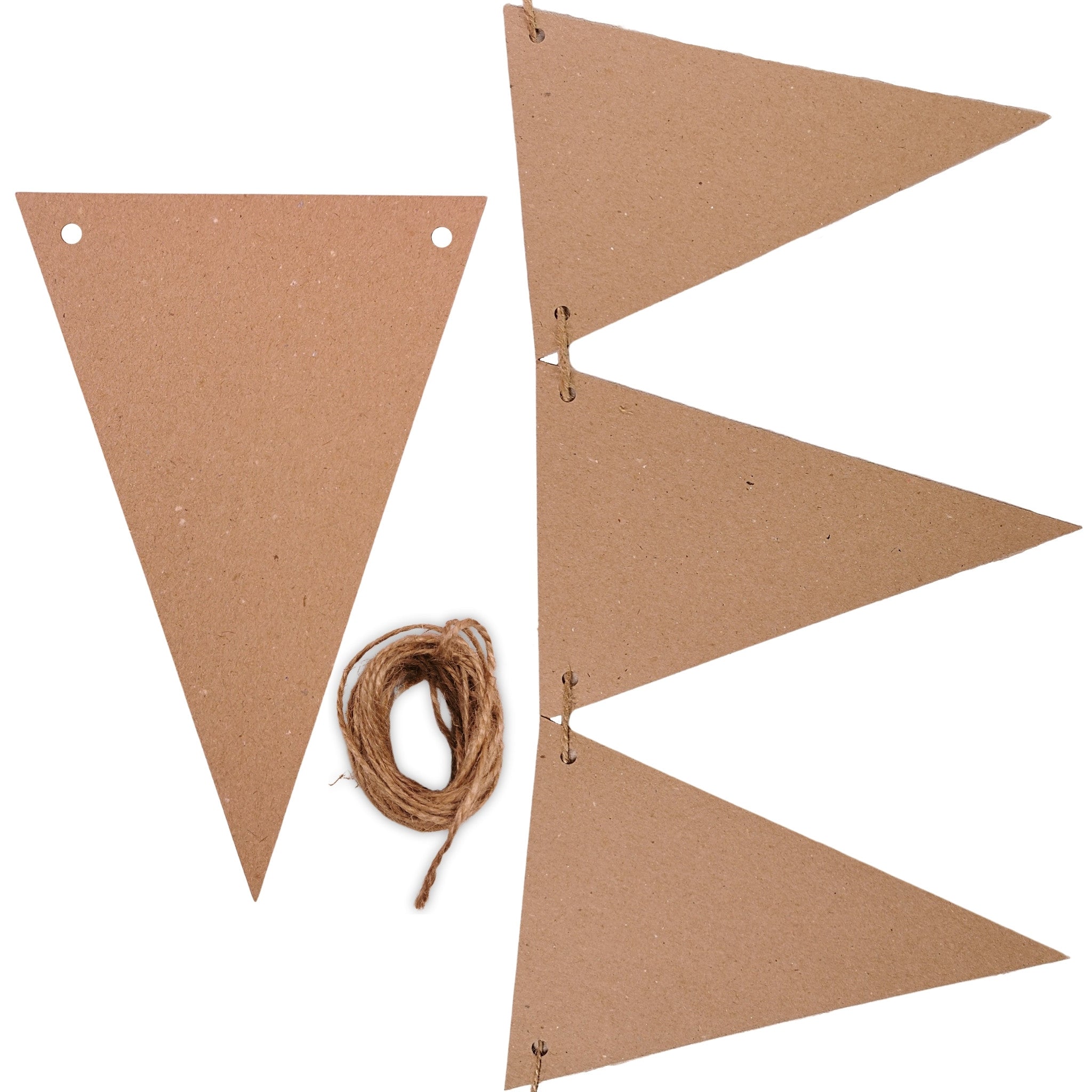 carnival-papers-kit-guirlande-24-fanions-kraft-ficelle-jute image 3