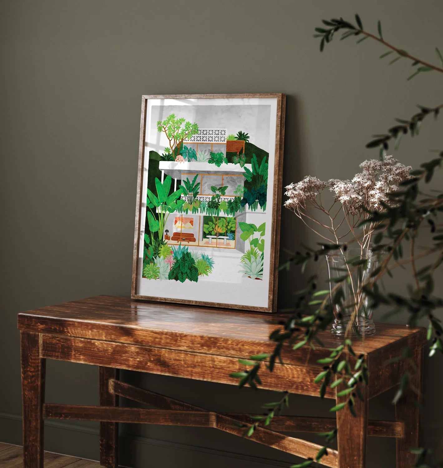 all-the-ways-to-say-lombok-affiche-tropicale-palmier-29-7x39-7 image 2