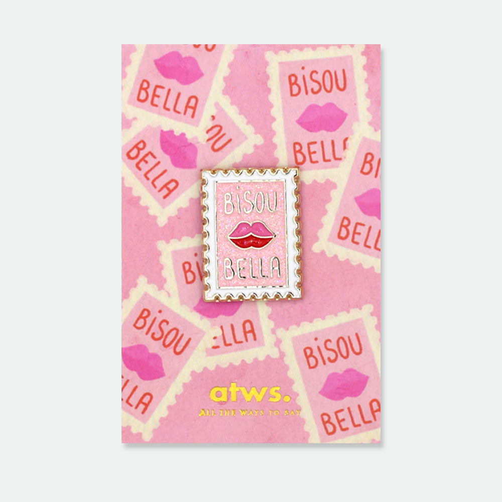 all-the-ways-to-say-bisou-bella-pin-s-mail-dor-19-mm image 1