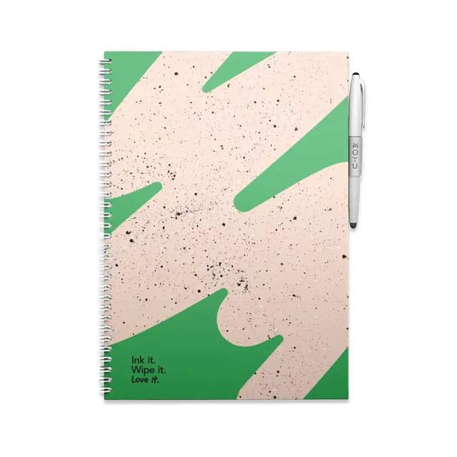 moyu-erasable-notebooks-flashy-moss-carnet-effa-able-a4-vert image 1