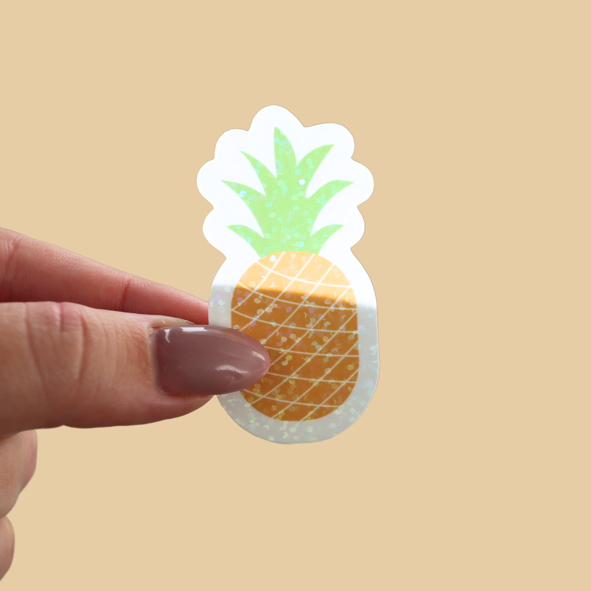 atelier-naholi-stickers-l-unit-ananas-sticker-holographique image 1