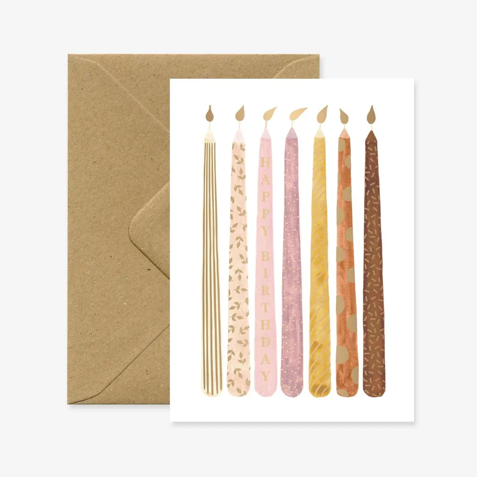 all-the-ways-to-say-candles-carte-anniversaire-bougies-dor-e-a6 image 1