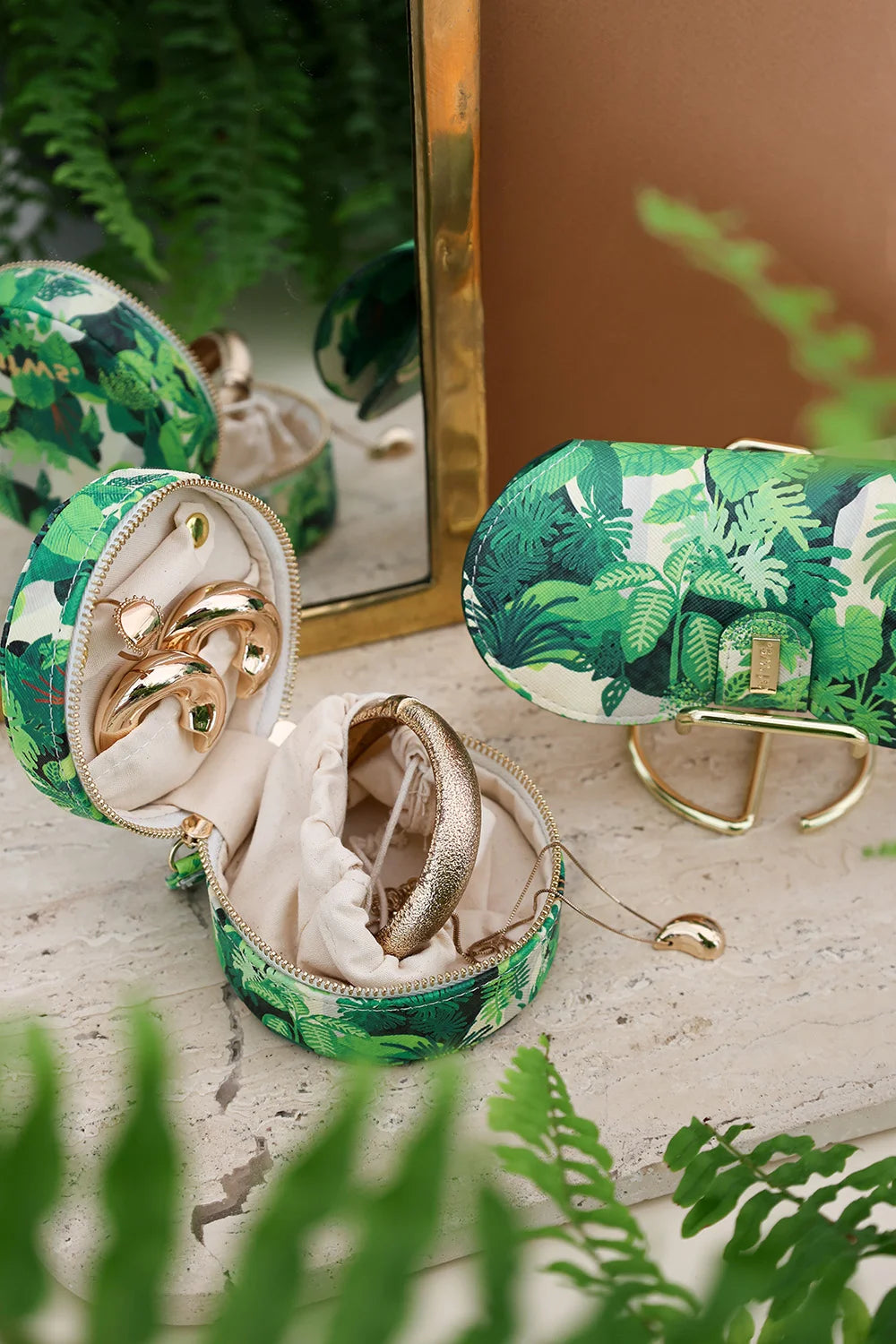 all-the-way-to-say-green-cliff-bo-te-bijoux-ronde-verte-cuir-pu image 4