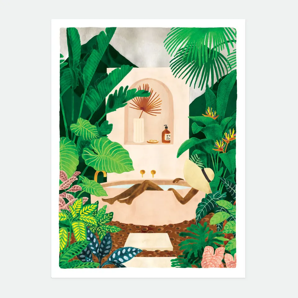 all-the-ways-to-say-exotic-bathtub-affiche-50-x-70-cm image 1