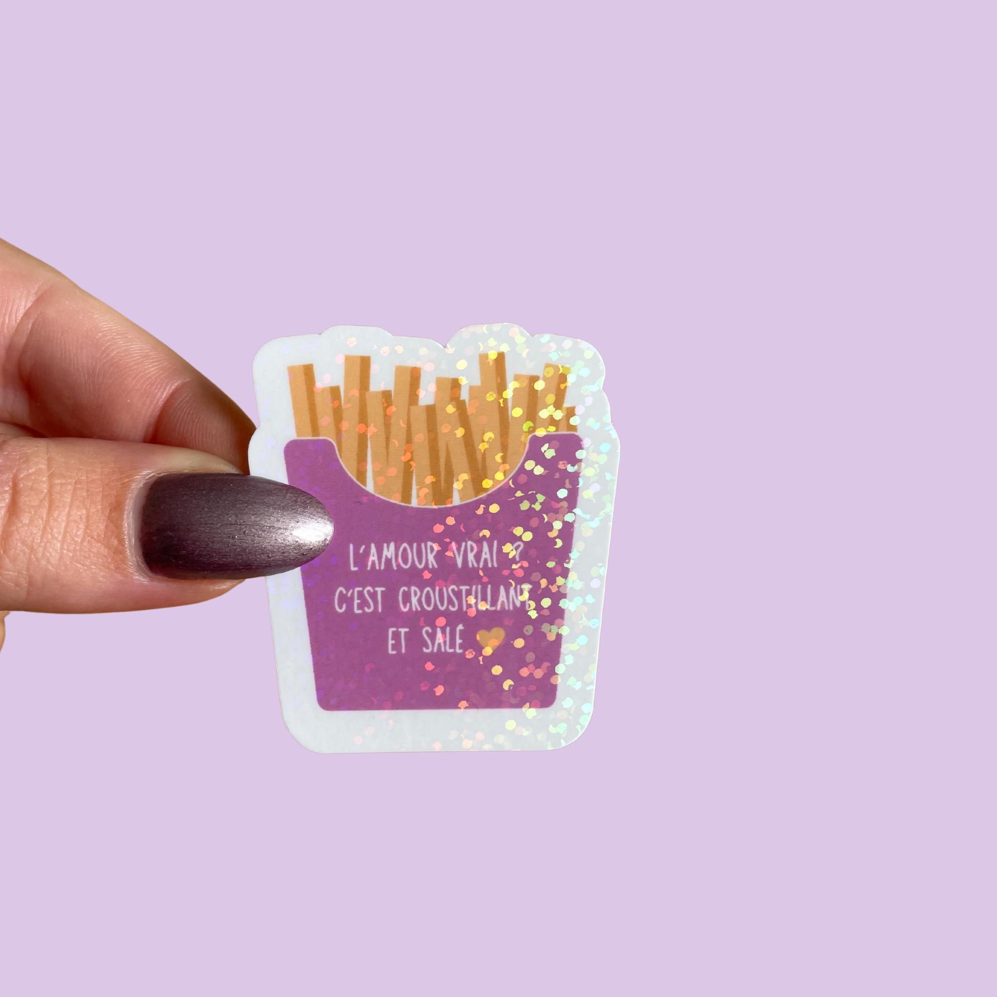 atelier-naholi-stickers-l-unit-paquet-de-frites-sticker-holo image 2