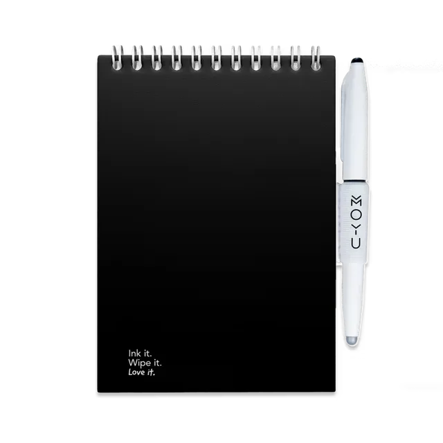 moyu-erasable-notepad-a6-pitch-black-bloc-note-effa-able image 1