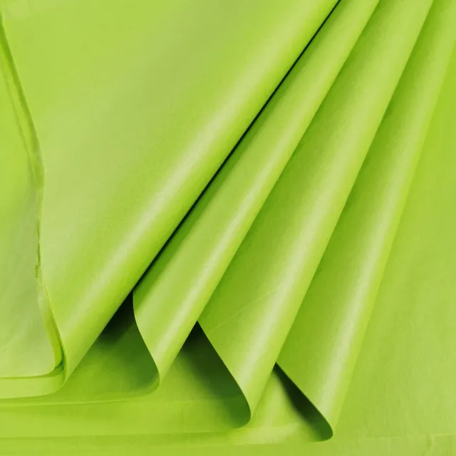 carnival-papers-tissue-paper-papier-de-soie-vert-lime-10-feuilles image 1