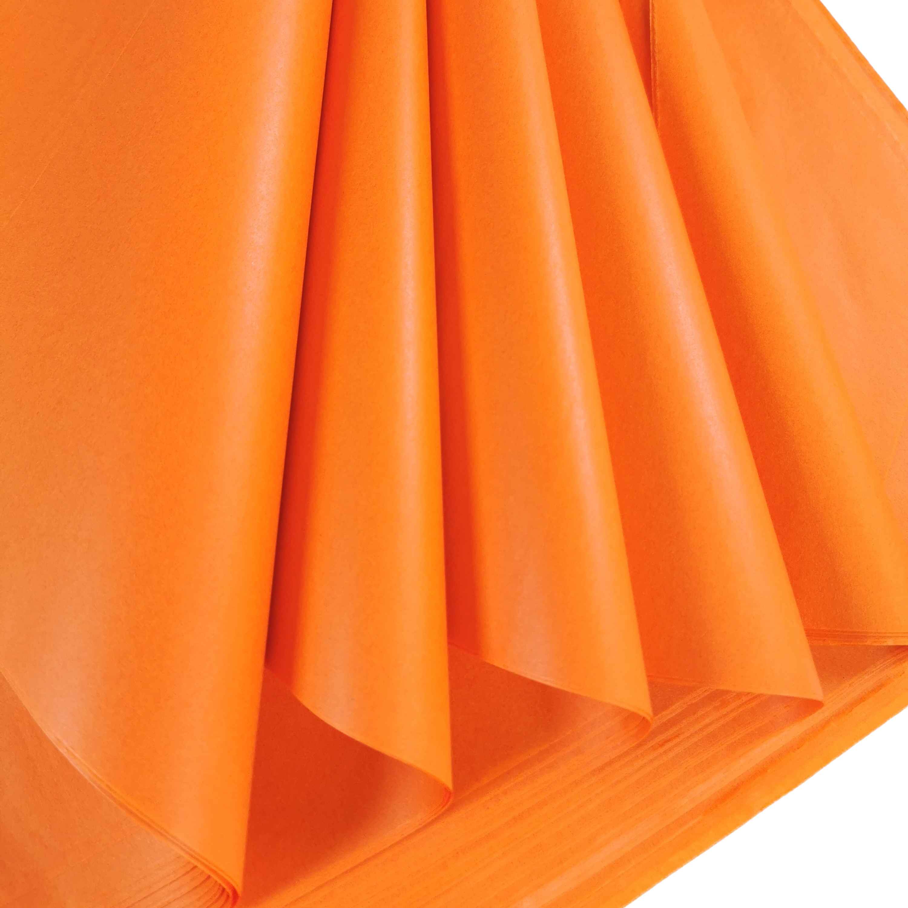 carnival-papers-tissue-papier-de-soie-orange-feu-10-feuilles image 1