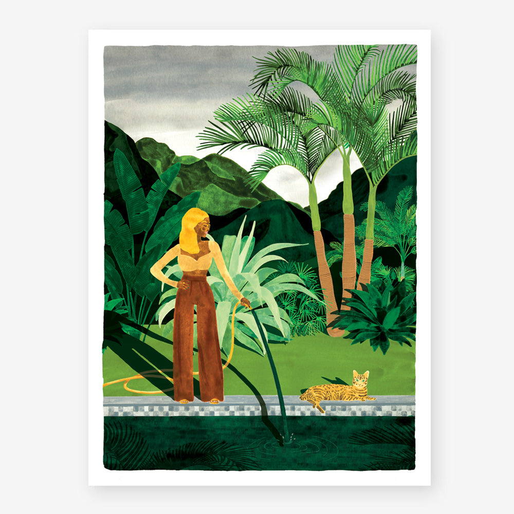all-the-ways-to-say-chic-watering-affiche-29-7x39-7-jardin image 1