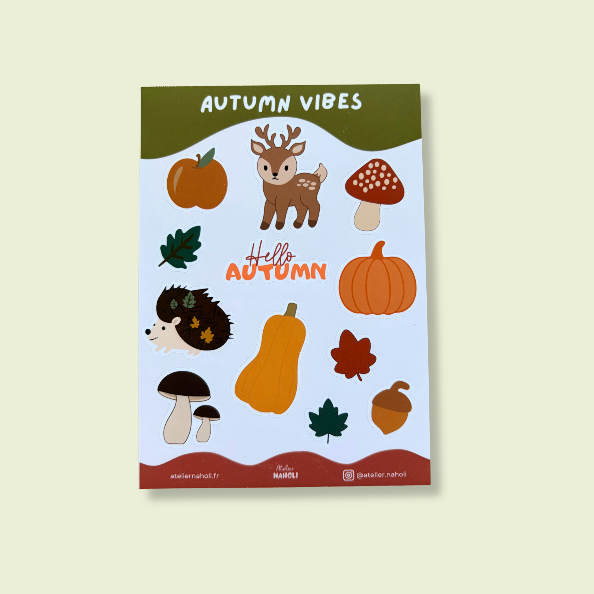 atelier-naholi-autumn-vibes-planche-stickers-a6-terracotta image 1