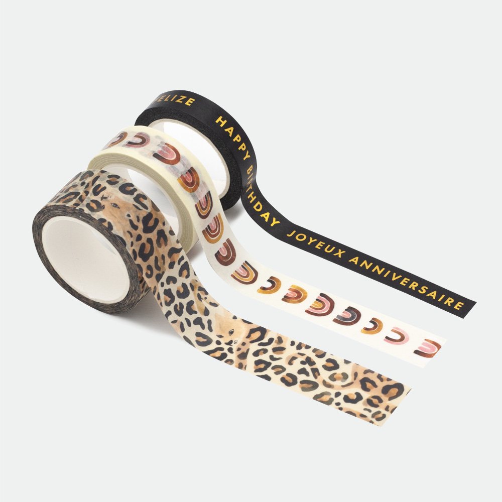 all-the-ways-to-say-leopard-washi-tapes-set-3-rouleaux-dor-s image 1
