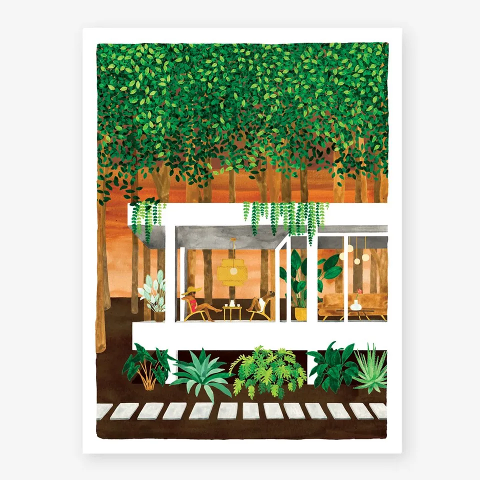 all-the-ways-to-say-house-in-the-woods-affiche-50x70-nature image 1