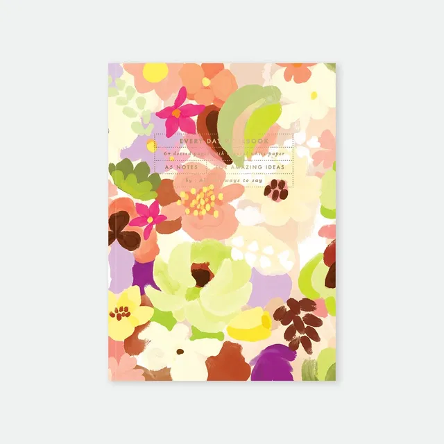 all-the-ways-to-say-spring-sweets-carnet-a5-fleurs-aquarelle image 1