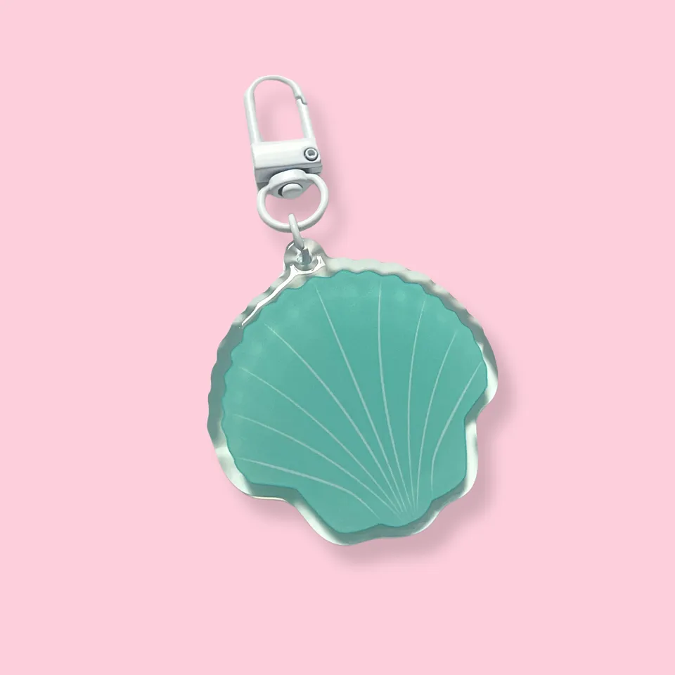 atelier-naholi-porte-cl-coquillage-bleu-turquoise-5-cm image 1