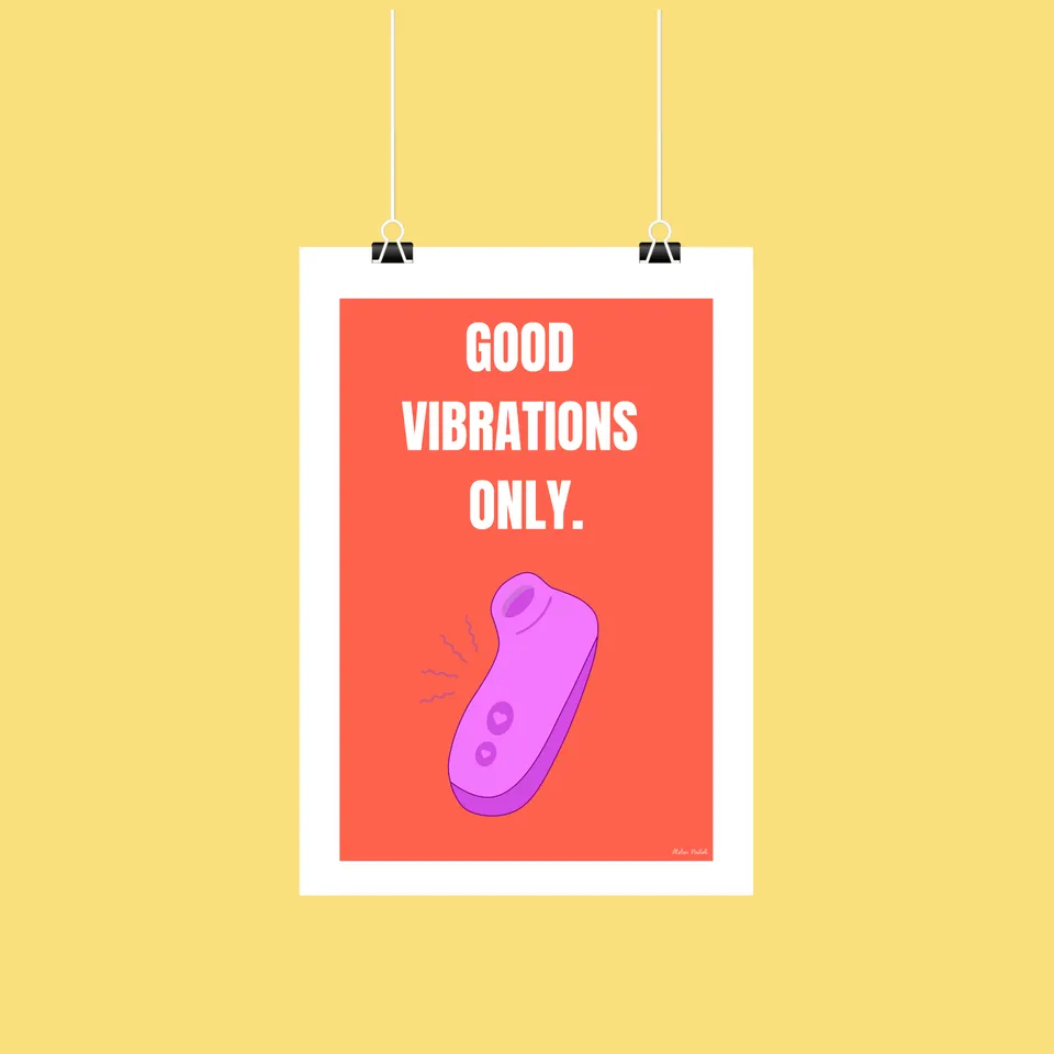 atelier-naholi-affiche-good-vibrations-only-a4-papier-mat image 1