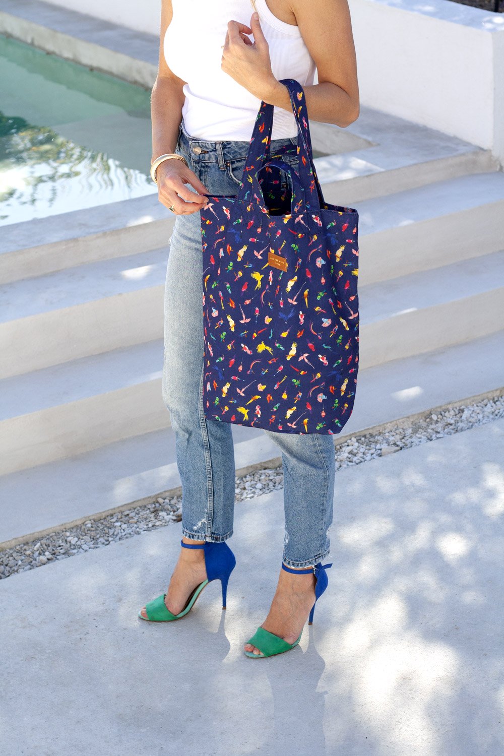all-the-ways-to-say-neon-birds-tote-bag-recycl-oiseaux image 3