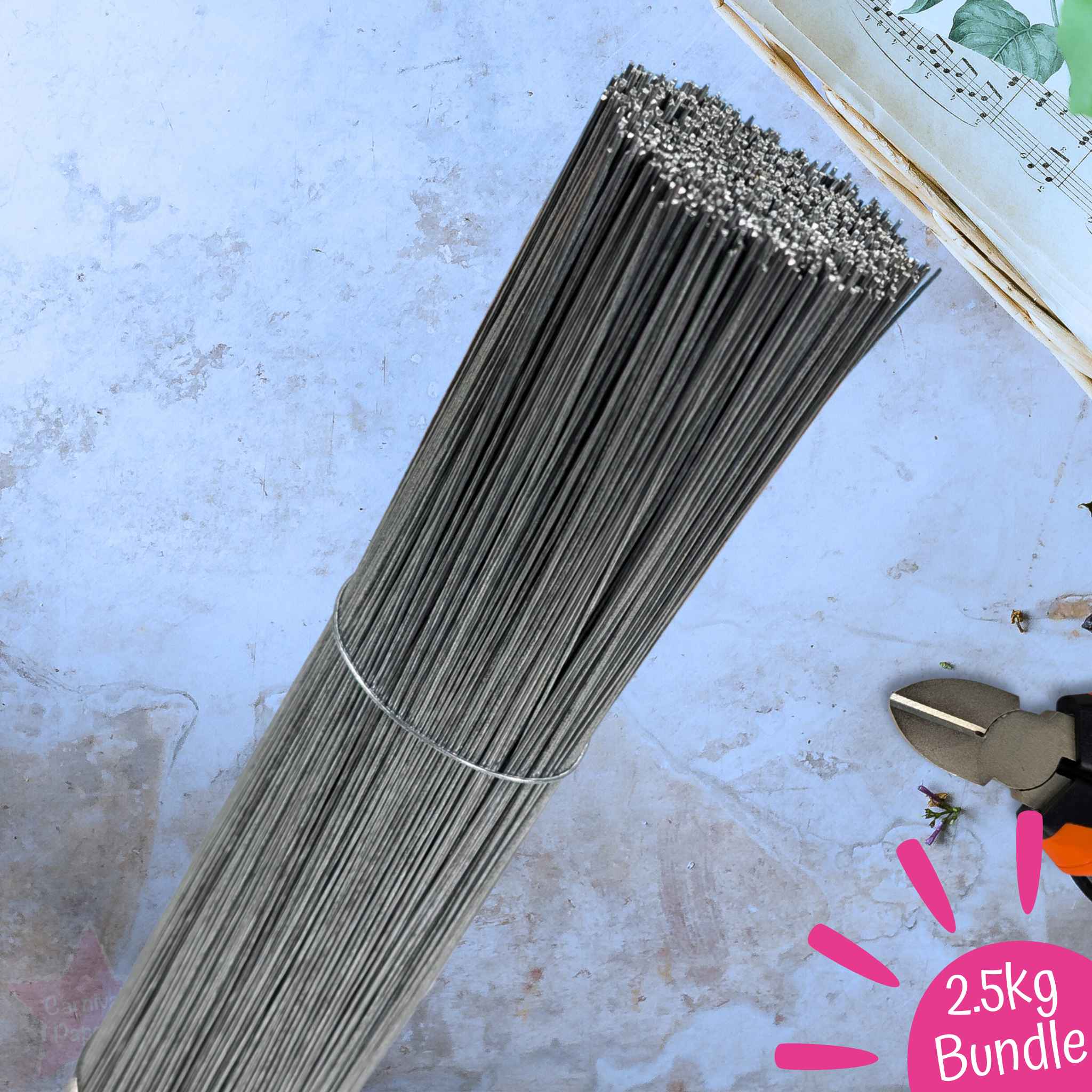 carnival-papers-modelling-wire-fil-fleuriste-30cm-2-5kg-galvanis image 5