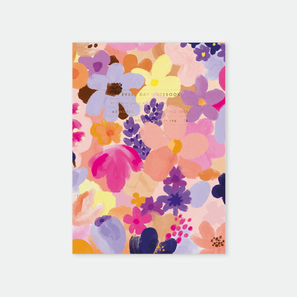 all-the-ways-to-say-flower-garden-carnet-a5-fleurs-dorure image 1