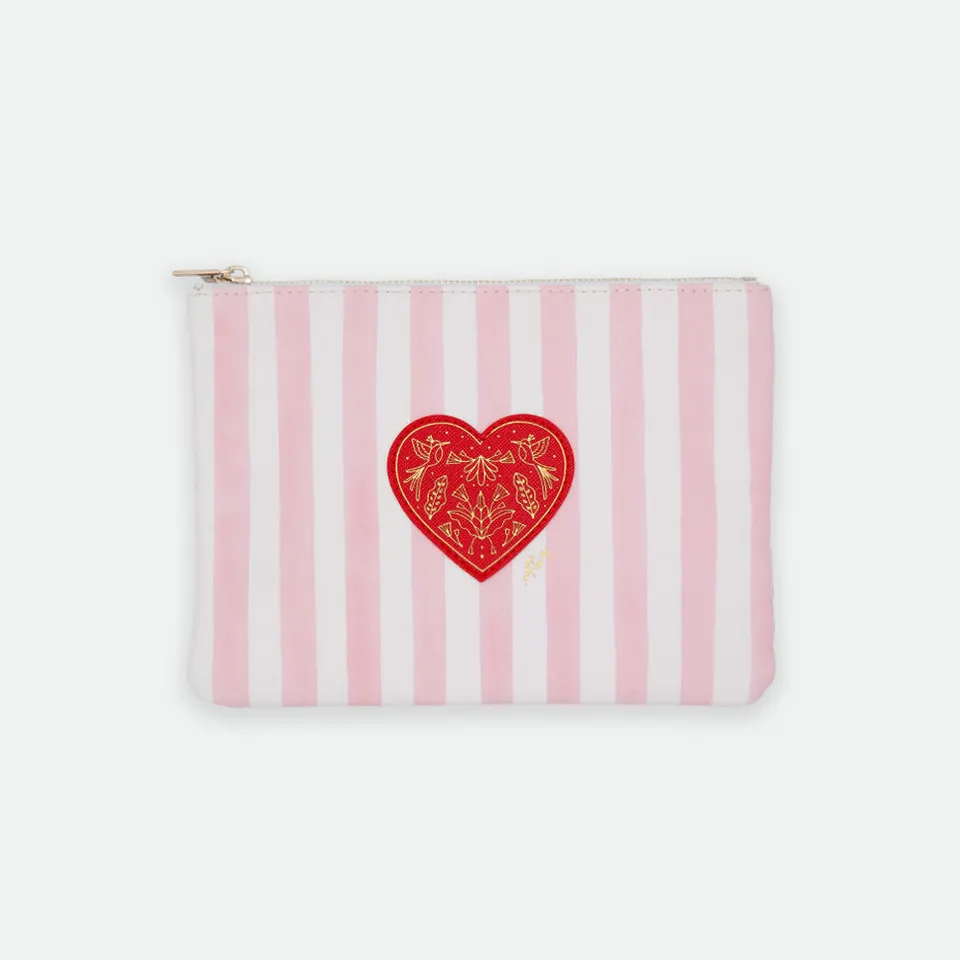 all-the-ways-to-say-pink-stripes-pochette-rayures-19x14cm image 1