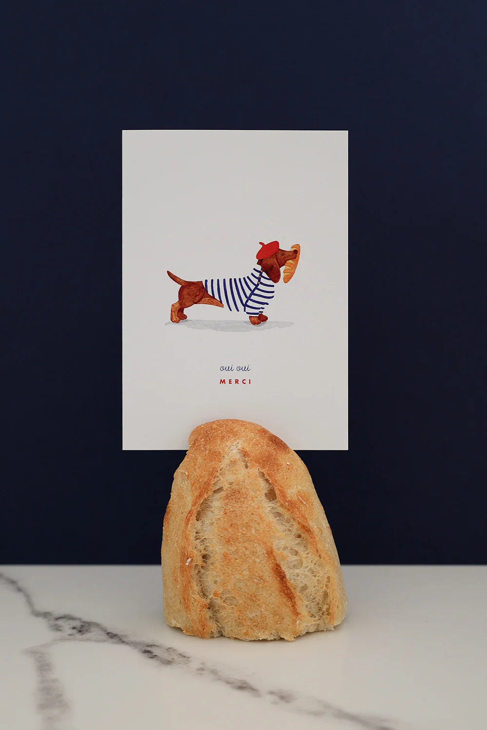 all-the-ways-to-say-oui-oui-merci-carte-merci-teckel-a6 image 2