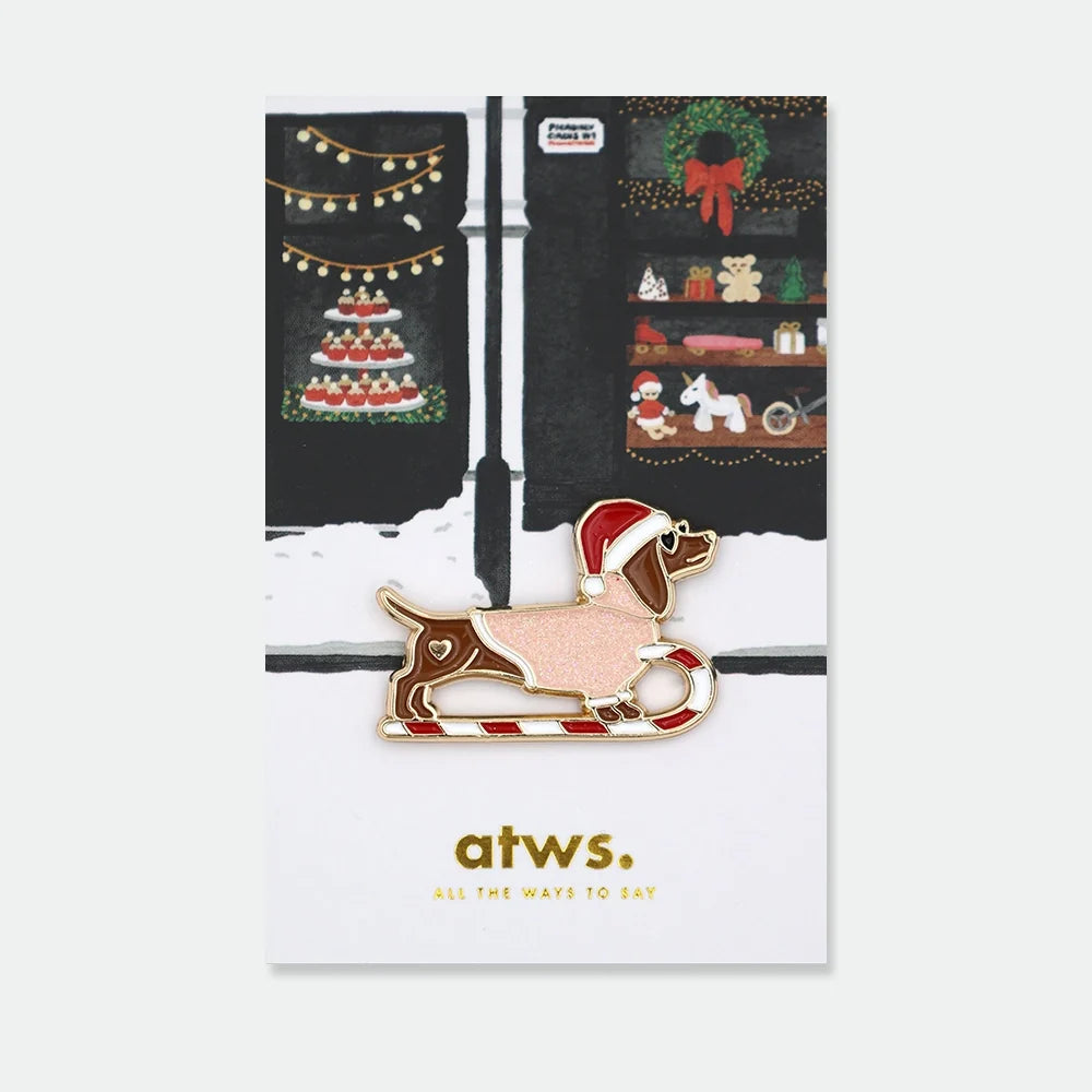 all-the-way-to-say-merry-woofmas-pin-s-teckel-no-l-23x32-mm image 1