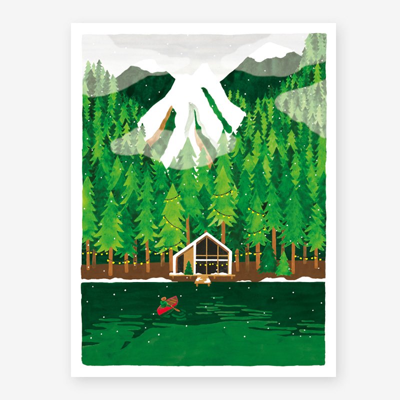 all-the-ways-to-say-chamonix-affiche-montagne-chalet image 1
