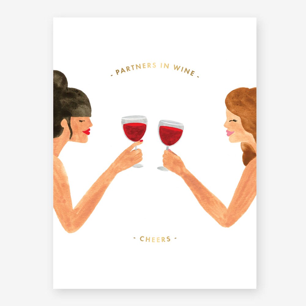 all-the-way-to-say-partners-in-wine-affiche-18x24-humour image 1