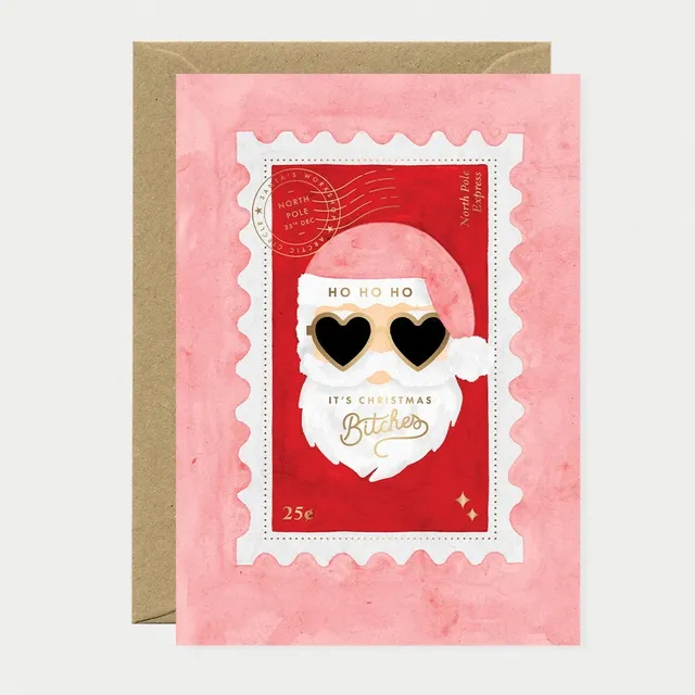 all-the-ways-to-say-christmas-bitches-carte-de-voeux-dor-e image 1