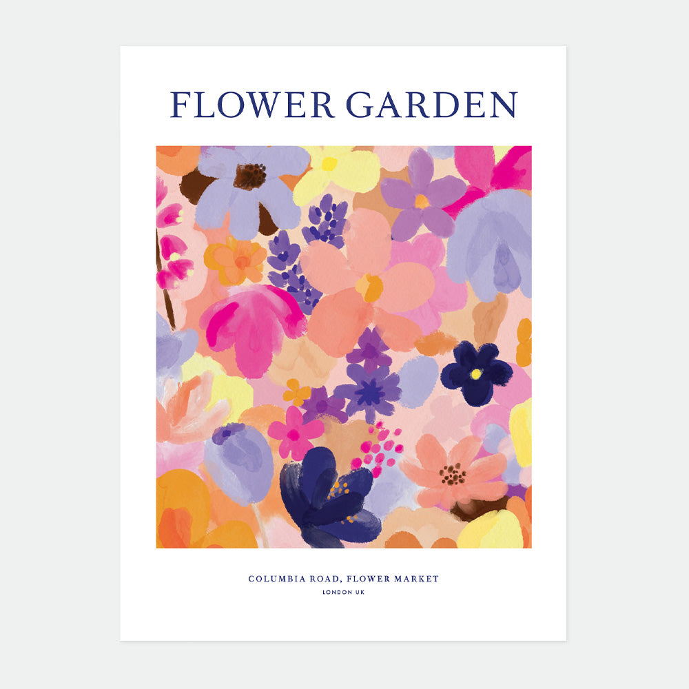 all-the-way-to-say-flower-garden-affiche-50x70-jardin-fleuri image 1