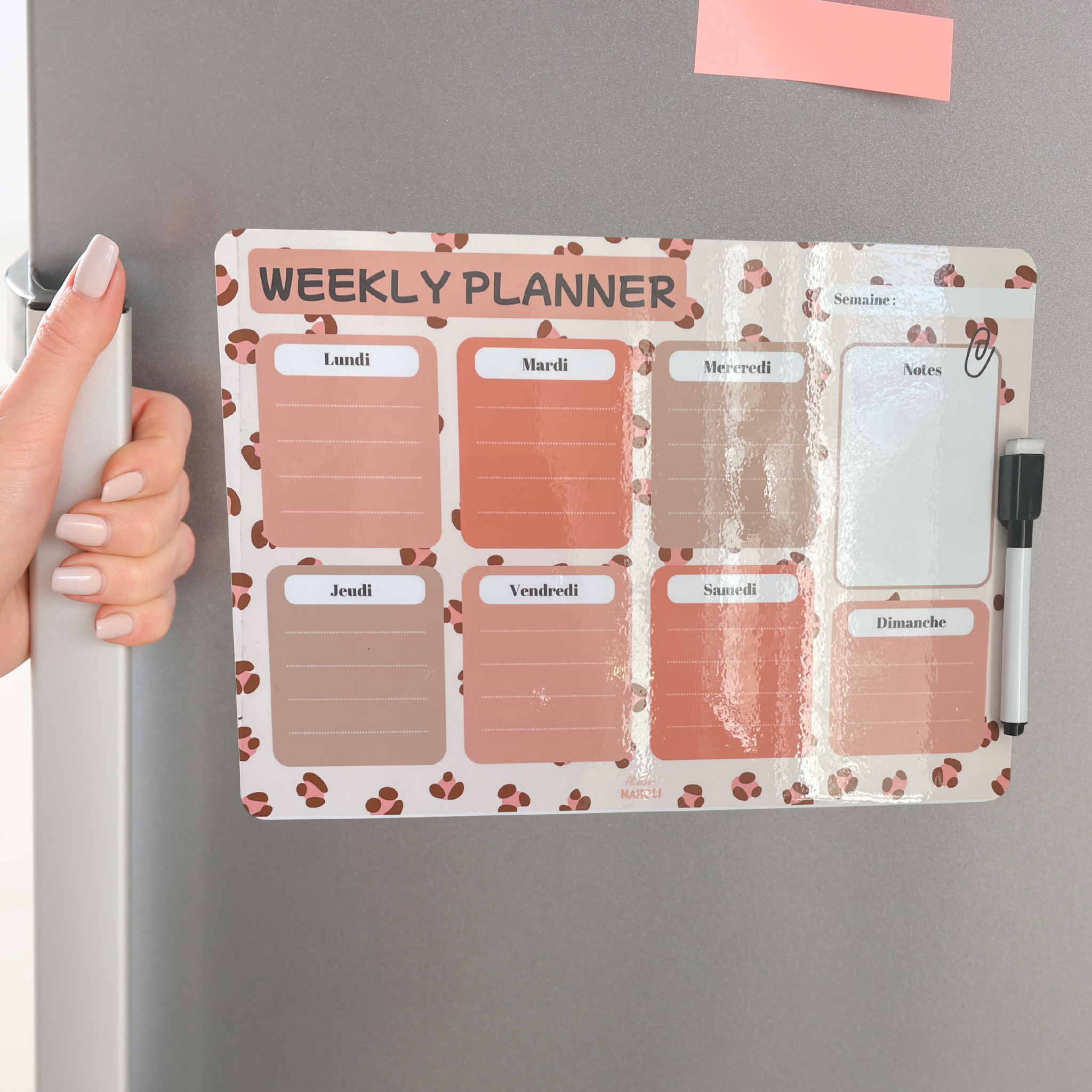 atelier-naholi-weekly-planner-magn-tique-planning-l-opard-a4 image 2