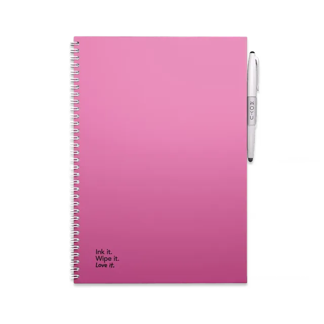 moyu-erasable-notebooks-a4-carnet-effa-able-passion-pink image 1