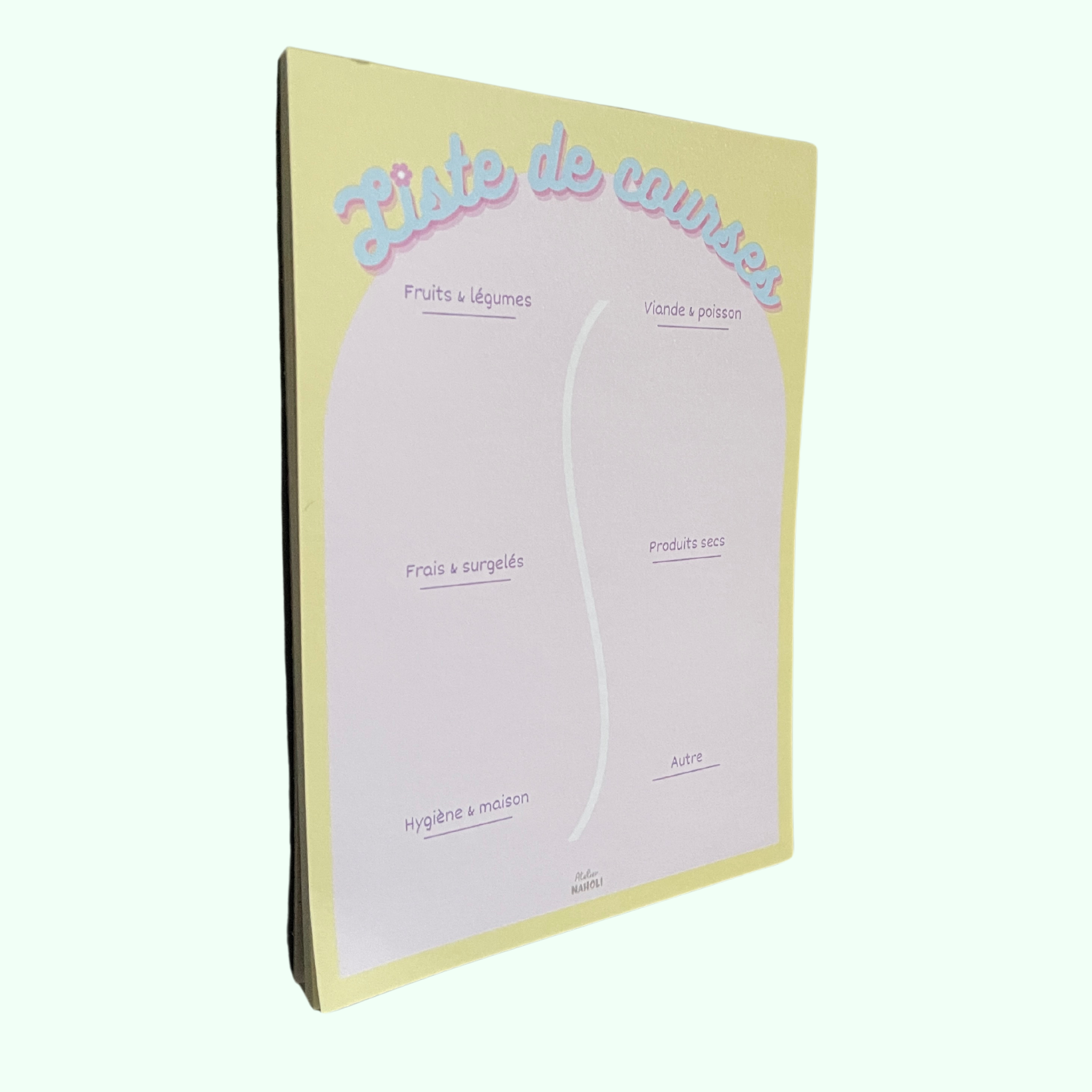 atelier-naholi-bloc-notes-frigo-a6-liste-de-courses-aimant image 5