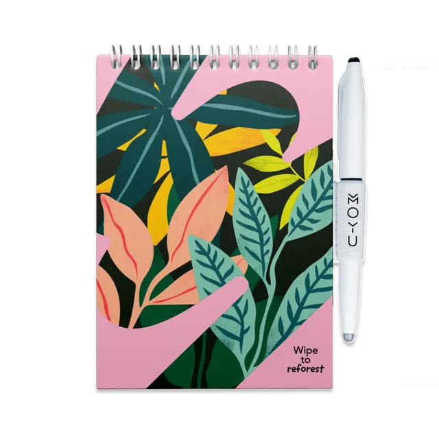 moyu-erasable-notebooks-a6-bloc-notes-effa-able-love-garden image 1