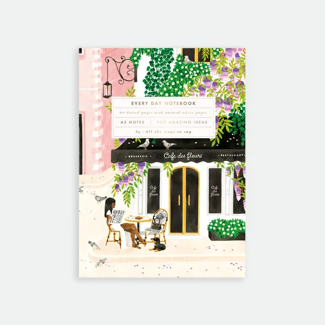 all-the-ways-to-say-paris-carnet-a5-caf-terrasse-dorure image 1