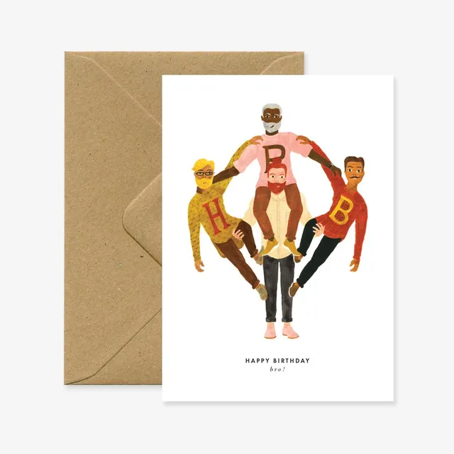 all-the-ways-to-say-birthday-bro-carte-de-voeux-a6-fr-re image 1