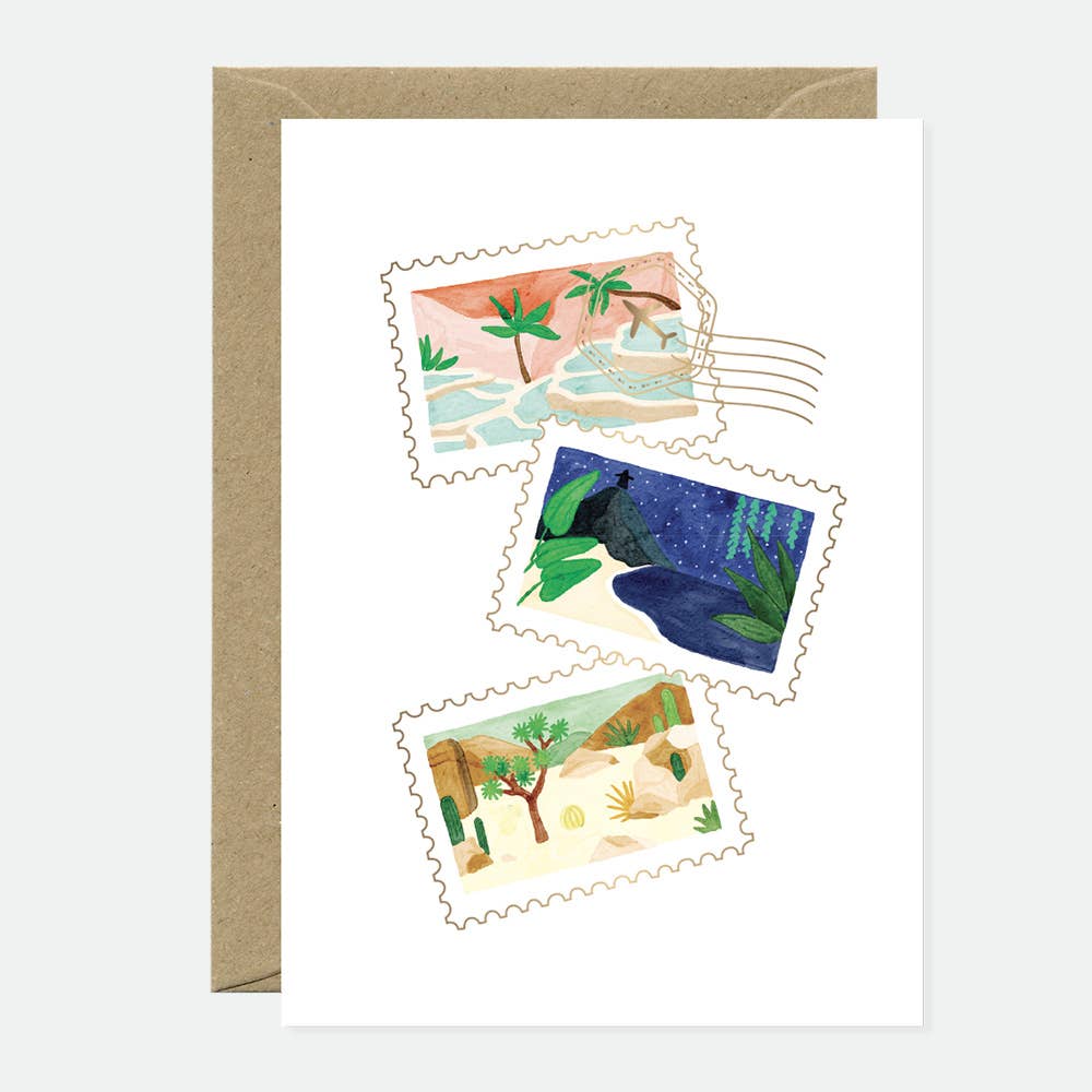 all-the-ways-to-say-travel-stamps-carte-v-ux-dor-e-a6 image 1