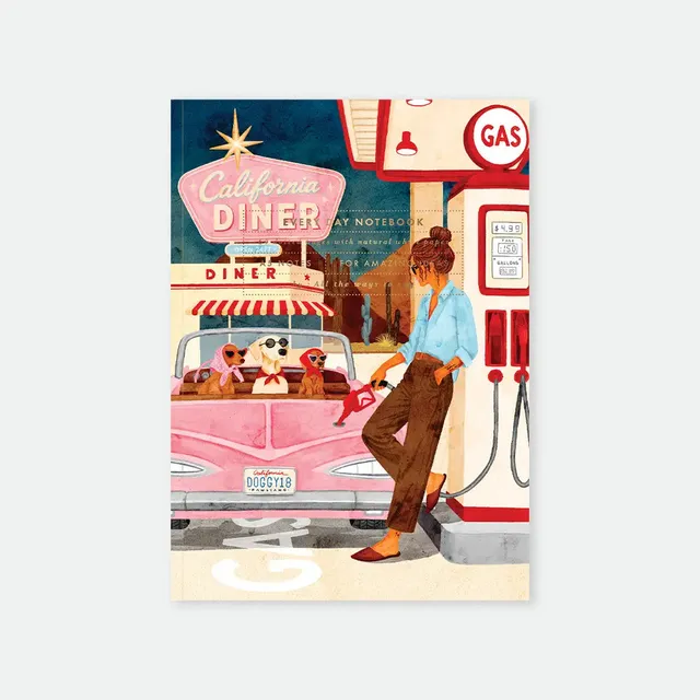 all-the-way-to-say-california-diner-carnet-a5-r-tro-90g image 1