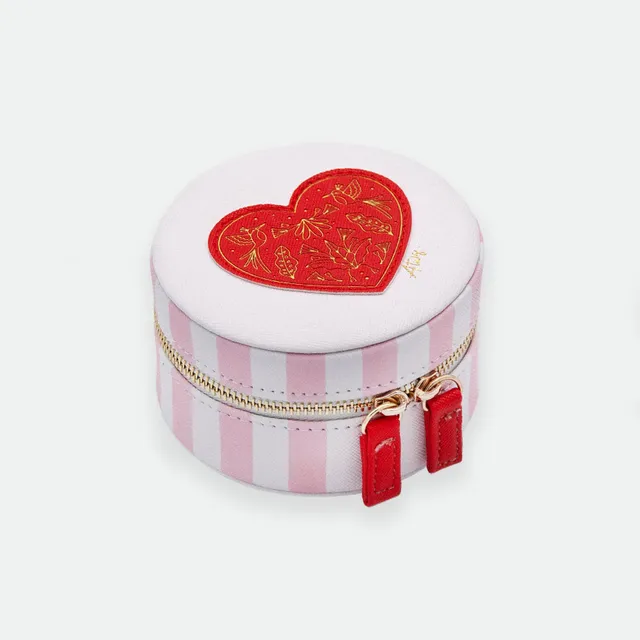 all-the-ways-to-say-pink-stripes-bo-te-bijoux-ronde-c-ur image 1