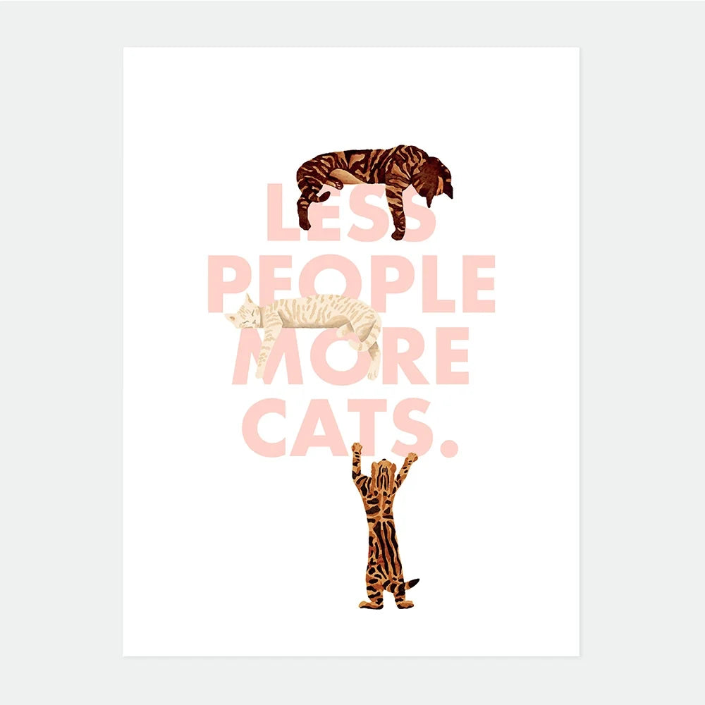 all-the-ways-to-say-less-people-more-cats-affiche-chats image 1