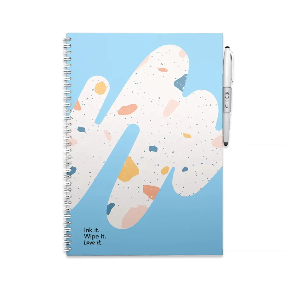 moyu-erasable-rocky-ice-carnet-effa-able-a4-bleu image 1