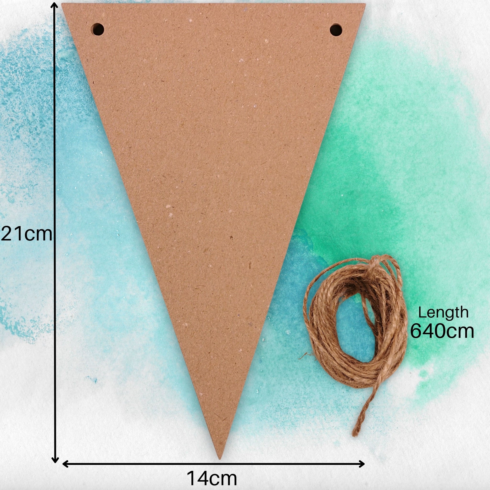 carnival-papers-kit-guirlande-24-fanions-kraft-ficelle-jute image 7
